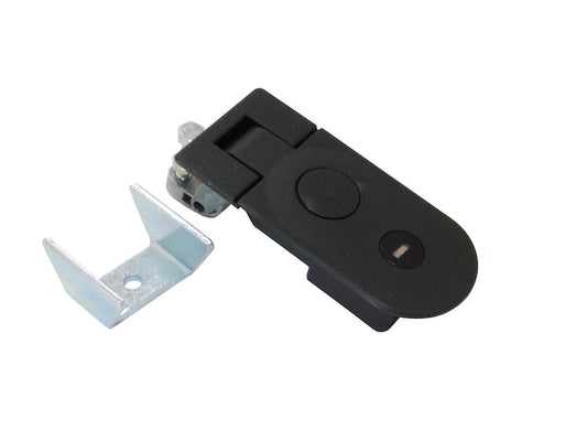 C5 Lever Latch, key locking, 14-29mm Grip, Black Powder Coated