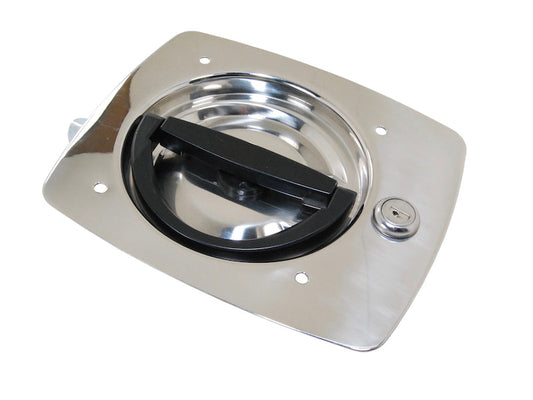 Folding D-Handle Latch, FD448-3-SS-LH-1250