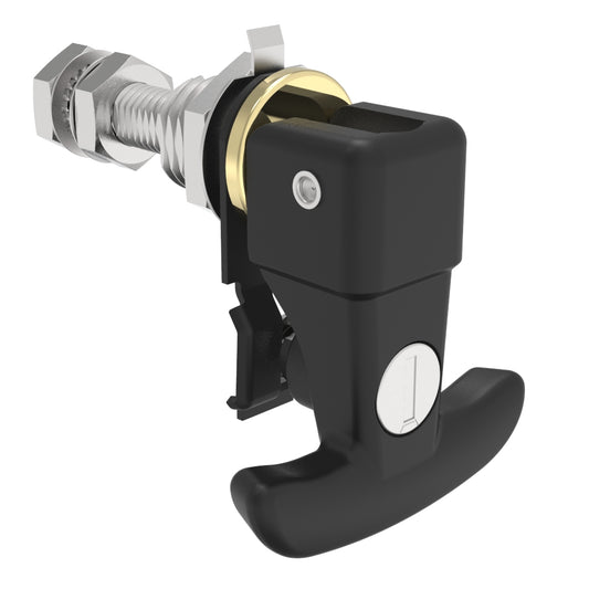 N2-2-101-01-5 | Compression Latch, Lift & Turn, Steel, Powder Coat, Black