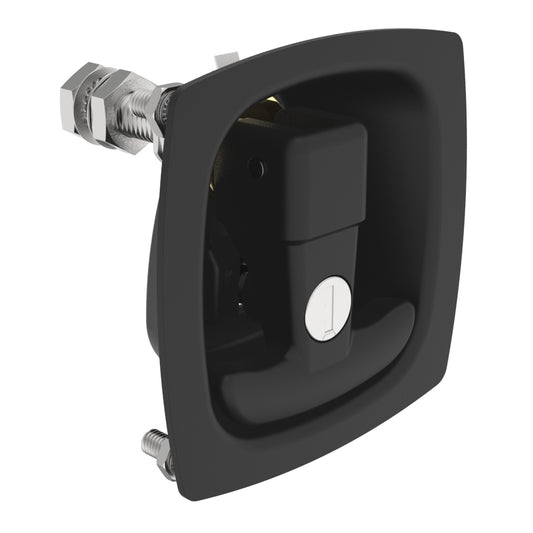 N2-2-301-01-5 | Compression Latch, Lift & Turn, Steel, Powder Coat, Black