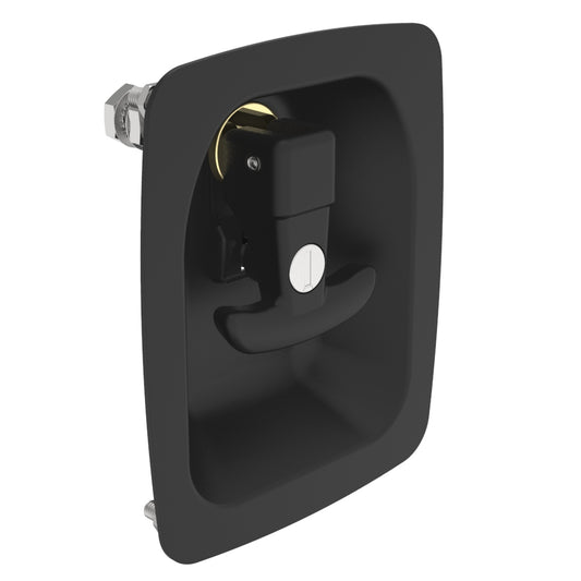 N2-2-501-01-5 | Compression Latch, Lift & Turn, Steel, Powder Coat, Black