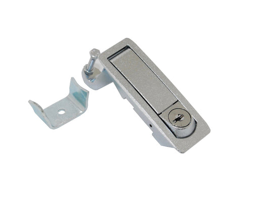 C2 Lever Latch, 23mm-46mm (.91-1.81) Grip Range, Key Locking w/Raised Trigger, Textured Chrome