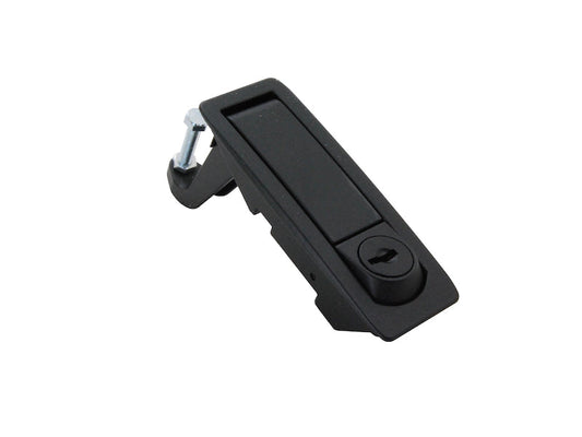 C2 Lever Latch, 23mm-46mm (.91-1.81) Grip Range, Key Locking w/Raised Trigger, Black Powder Coated