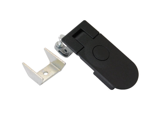 C5 Lever Latch, non locking, 29-45mm Grip, Black Powder Coated