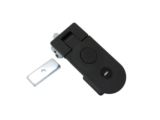 C5 Lever Latch, key locking, 14-29mm Grip, Black Powder Coated