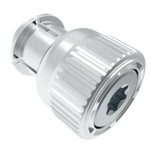 47-90-250-10 | Captive Screw, M3.5 X 0.6, Snap-In, TORX®, Knurled Bright Knob