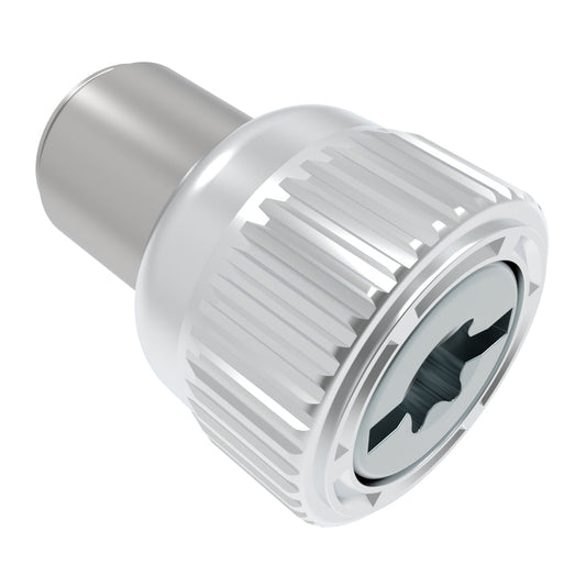 47-63-361-20 | Captive Screw, 8-32 Thread, Press-in, TORX®/Slot Combination, Knurled Bright Knob
