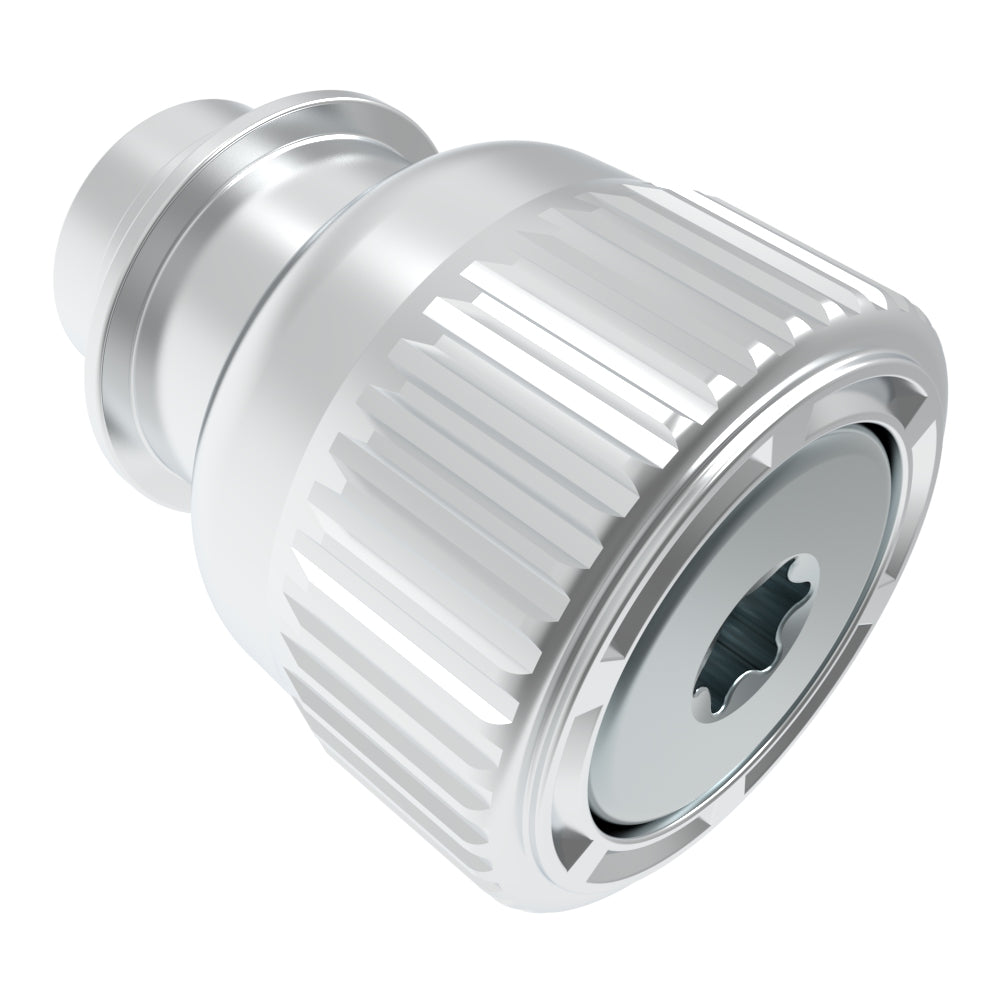 47-81-650-10 | Captive Screw, M6 X 1.0, Floating, Torx®, Knurled Bright Knob