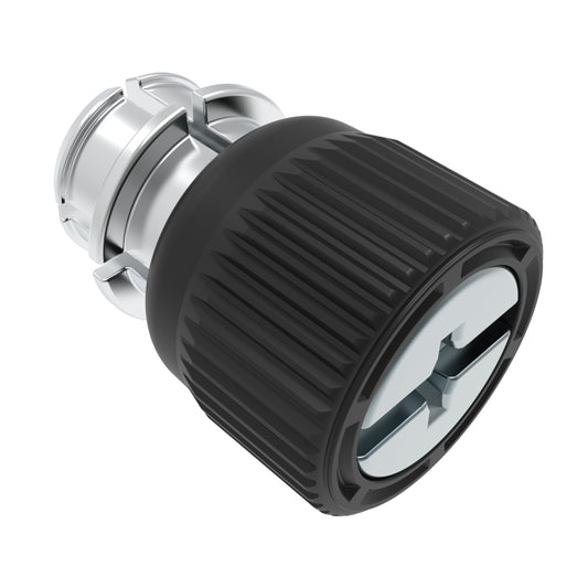47-61-392-50 | Captive Screw, 8-32 Thread, Snap-In, Phillips/Slot Combination, Knurled Black Knob