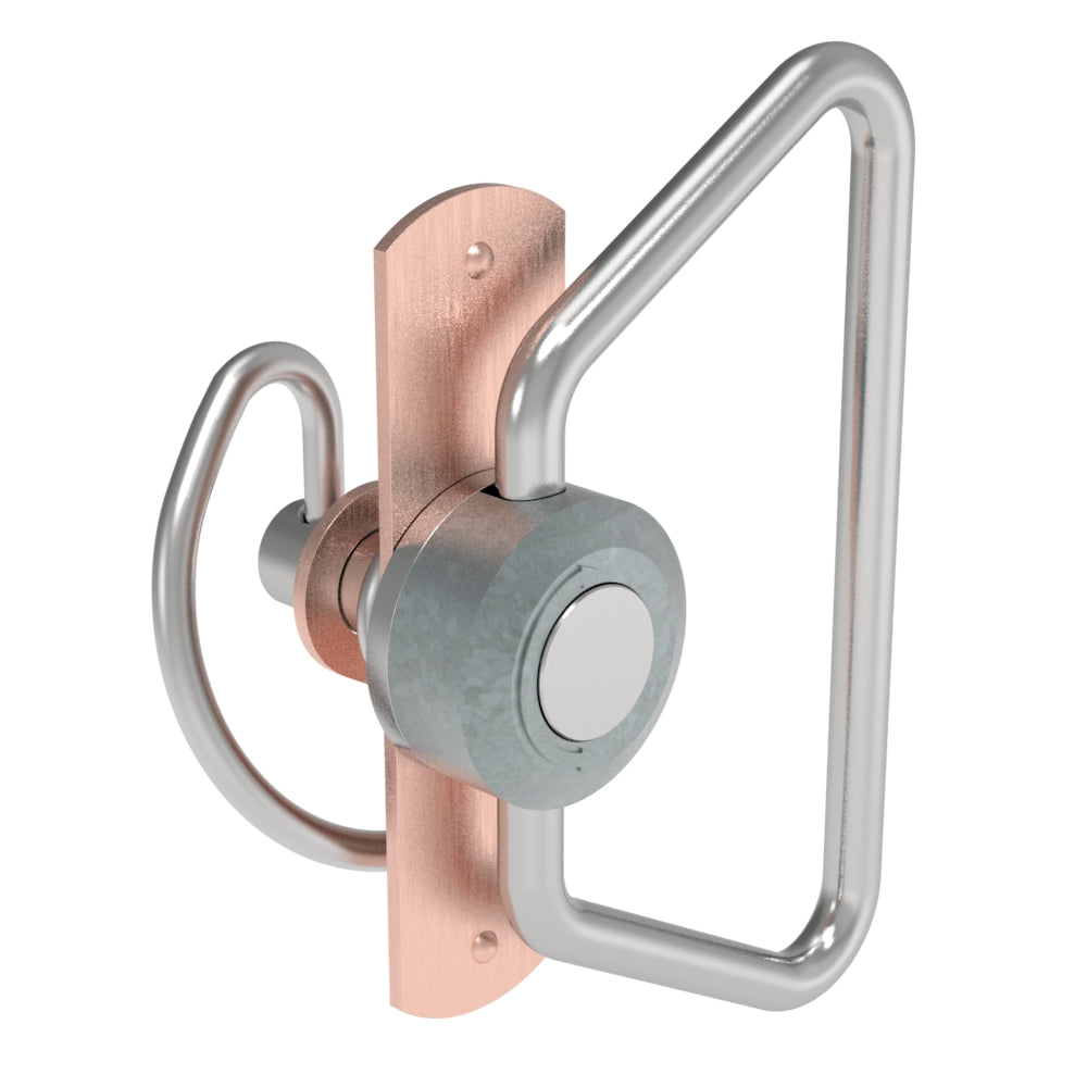 57-40-708-85 | Compression Latch, Self-Adjusting, Steel, Copper Plated, Bright