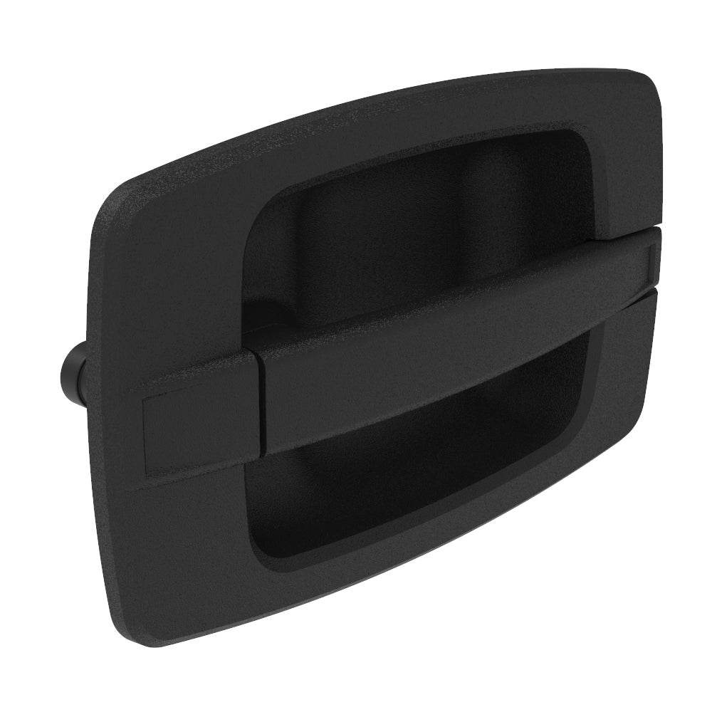 AC-10-201-11 | Actuator, Single or Multi Point, Without Cable Bracket, Large Handle, Flush Mount, Non-Locking, Nylon, Black