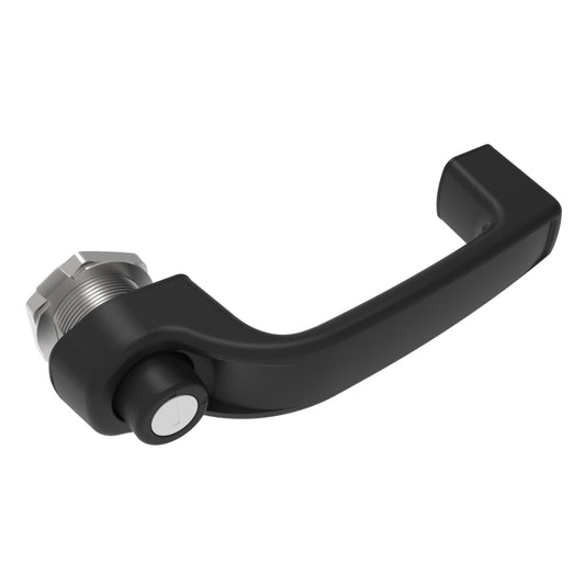 AC-40-312-21 | Actuator, Single Point, Direct Push, Push Button Handle, Locking, Reversible R001 (Keys Not Included), Nylon, Black