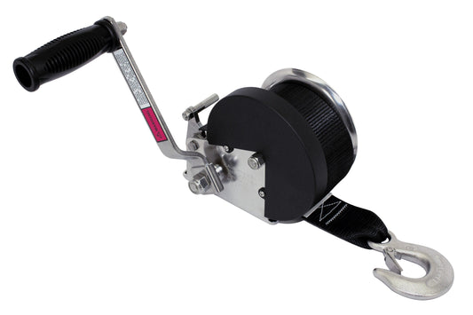 C0270-2001 | TRAILER WINCH W/STRAP & HOOK, 304/410 SS