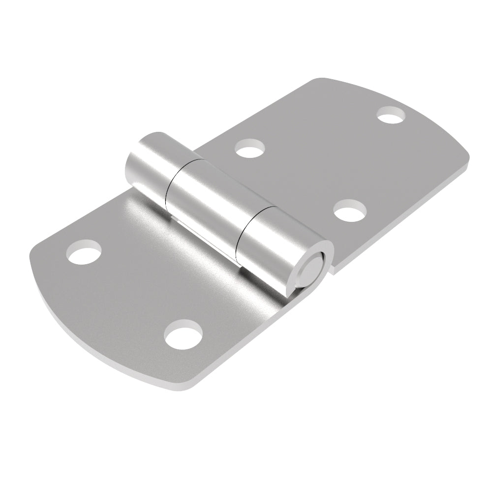 N6-DHIM-10036-SS | Surface Mount Hinge, 121 mm size, with Mounting Holes, Stainless Steel, Electro polished