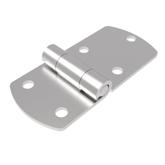 N6-DHIM-10036-SS | Surface Mount Hinge, 121 mm size, with Mounting Holes, Stainless Steel, Electro polished