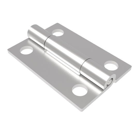 N6-DHIM-3826-SS | Surface Mount Hinge, 38.5 mm size, with Mounting Holes, Stainless Steel, Electro polished