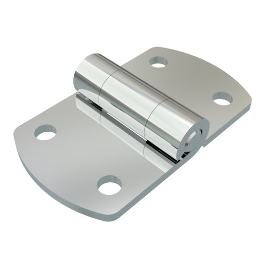 N6-DHIM-6536-CH | Surface Mount Hinge, 96 mm size, with Mounting Holes, Steel, Chrome Plated