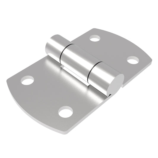 N6-DHIM-6536-SS | Surface Mount Hinge, 96 mm size, with Mounting Holes, Stainless Steel, Electro polished