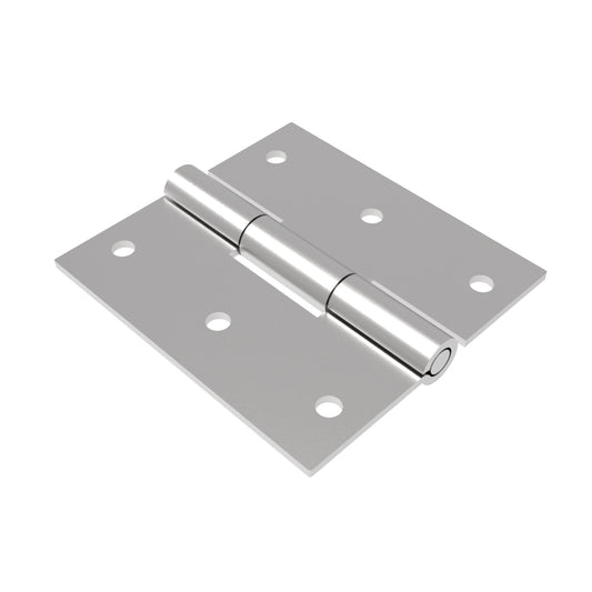 N6-DHIM-75-30-2-SS | Surface Mount Hinge, 75 mm size, with Mounting Holes, Stainless Steel, Electro polished