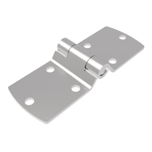 N6-DHIM-7575-SS | Surface Mount Hinge, 150 mm size, with Mounting Holes, Stainless Steel, Electro polished