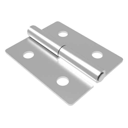 N6-DHIMF-6048-SS | Surface Mount Hinge, 60 mm size, with Mounting Holes, Stainless Steel, Electro polished