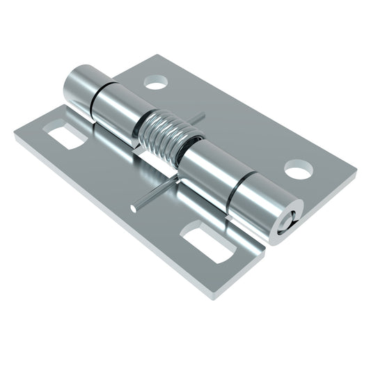 N6-DHSM-6346 | Hinge, Small Leaf, Large Leaf, 62.5 mm (2.50 in) Long, Steel, Nickel Zinc Plated