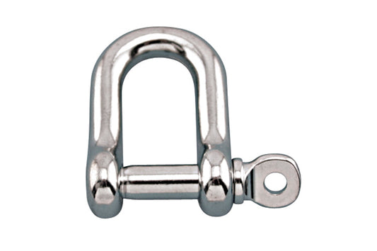 S0115-0020 | STRAIGHT D SHACKLE W/SCREW PIN, 3/4" 316SS