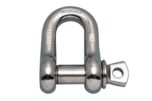 S0115-FS07 | CHAIN SHACKLE FS W/SCREW PIN, 1/4" 316-NM