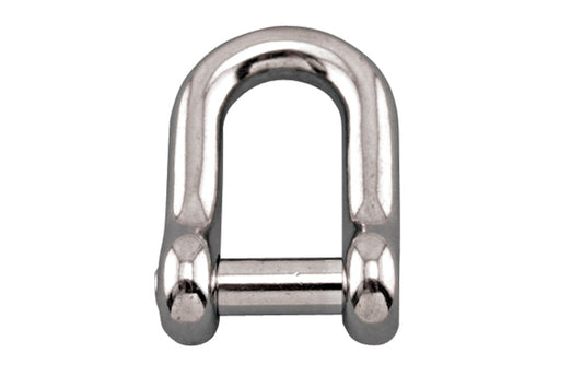 S0115-NS20 | STRAIGHT D SHACKLE W/NS PIN, 3/4" 316 SS
