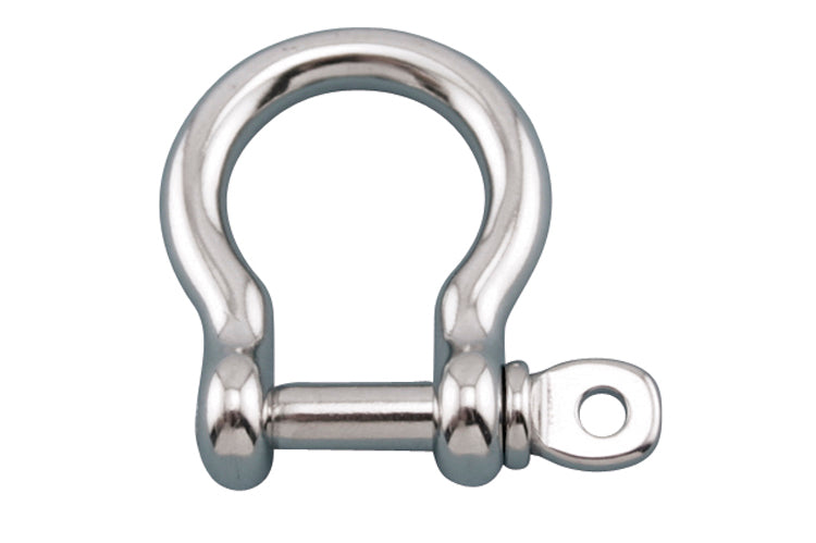 S0116-0020 | BOW SHACKLE W/SCREW PIN 3/4", 316 SS