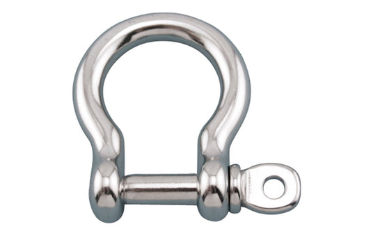 S0116-0025 | BOW SHACKLE W/SCREW PIN 1", 316 SS