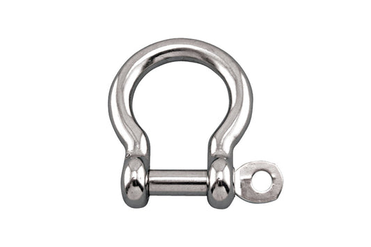 S0116-CP05 | BOW SHACKLE W/CAPT PIN 3/16", 316 SS