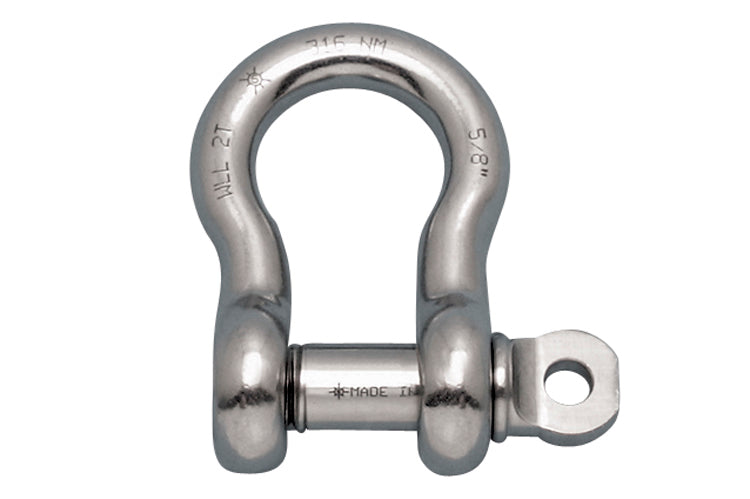 S0116-FS10-US | ANCHOR SHACKLE FS W/ SCREW PIN 3/8" 316NM USA