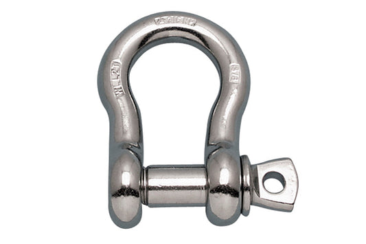 S0116-FS12 | ANCHOR SHACKLE FS W/ SCREW PIN, 7/16" 316NM