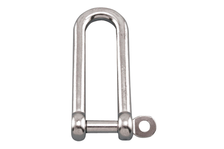 S0138-CP12 | LONG D SHACKLE W/CAPT PIN 1/2" 316 SS
