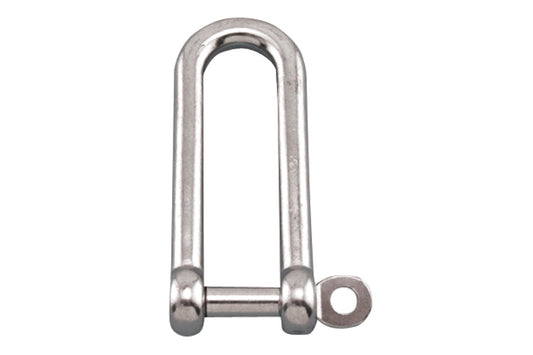 S0138-CP12 | LONG D SHACKLE W/CAPT PIN 1/2" 316 SS