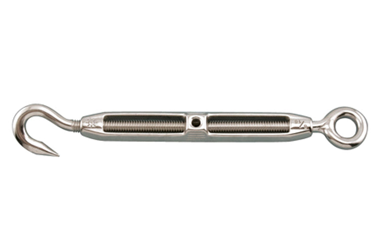 S0154-HE10 | TURNBUCKLE HOOK & EYE 3/8", 316 SS