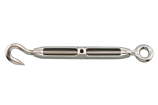 S0154-HE10 | TURNBUCKLE HOOK & EYE 3/8", 316 SS