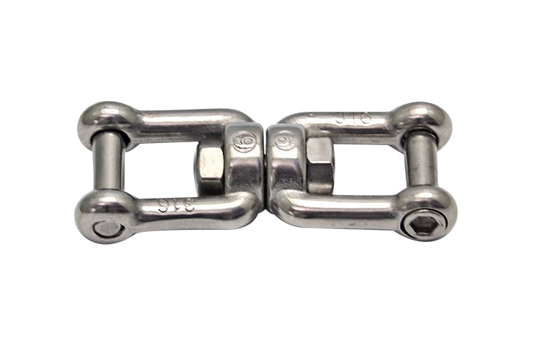 S0156-NS06 | JAW & JAW SWIVEL 1/4", NO SNAG 316 SS