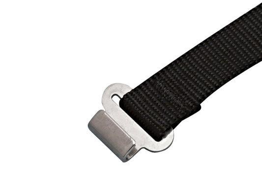 S0233-0002 | WEBBING WITH FLAT HOOK 1" X 24", BLACK