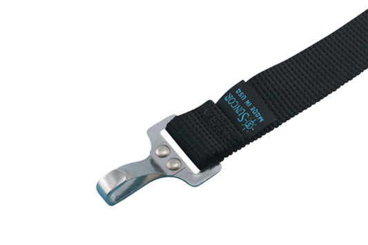S0234-0004 | WEBBING WITH BIMINI CLIP, 1 X 48" BLACK