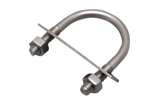 S0351-13200 | U-BOLT W/ PLATE 1/2" 8" X 10-3/8", 304 SS