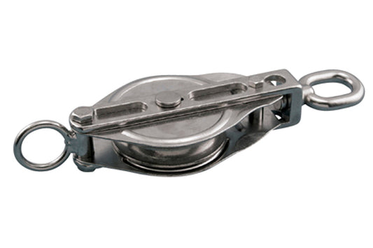 S0423-E075-R | SWIVEL EYE BLOCK (ROPE) 3", 304/316 SS