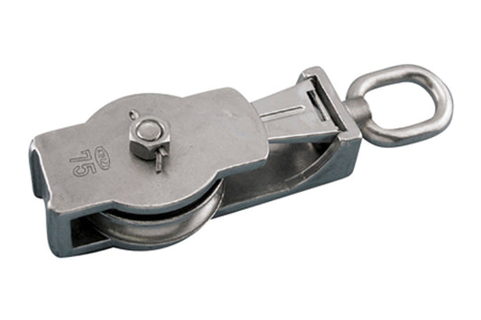 S0427-0075 | SEINE BLOCK WITH EYE ROPE 3", 316 SS