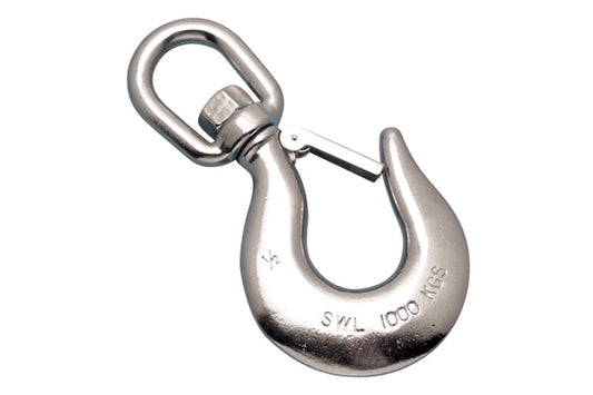 S0455-0200 | SWIVEL EYE HOOK CAST 8", 316 SS