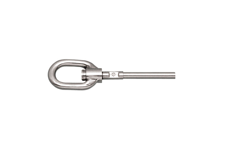 S0718-H0705 | SWIVEL GATE EYE, HAND SWAGE 3/16" 316 SS