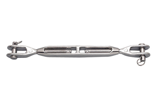 S0787-0007 | TURNBUCKLE JAW & JAW 1/4" (1/8"), CHROME BRZ