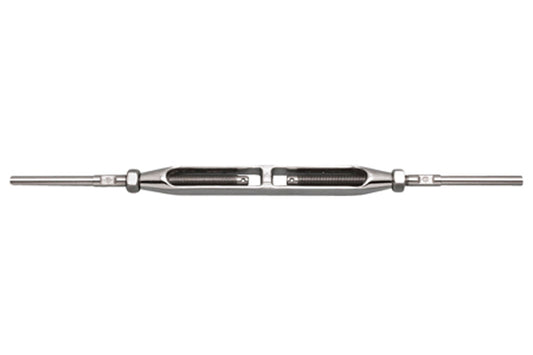 S0797-H0703 | STUD & STUD, HAND SWAGE TURNBUCKLE 1/8" CB
