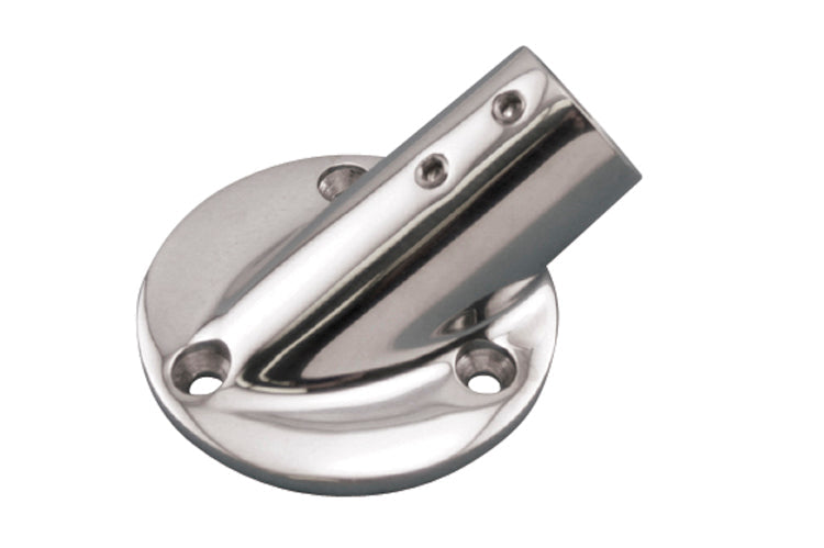 S3650-0300 | ROUND RAIL BASE 7/8" 30 DEG, 316 SS