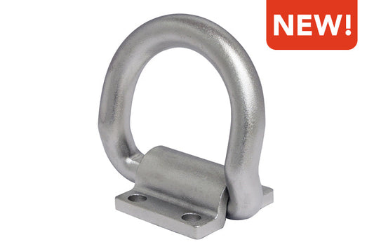 S3723-BN16 | LASHING RING W/BOLT ON BENT D RING 5/8", 316 SS